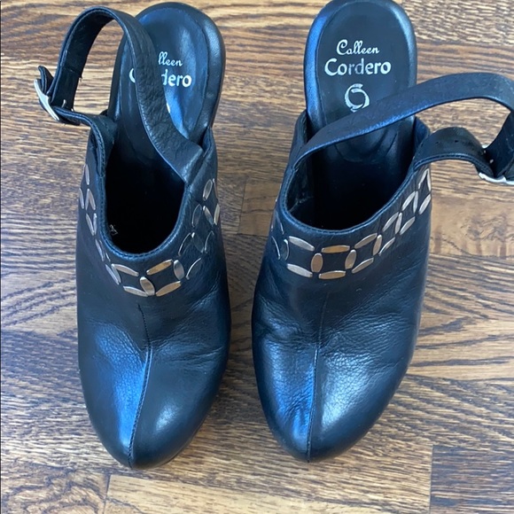 Calleen Cordero studded clogs heels shoes 9 - Picture 1 of 5